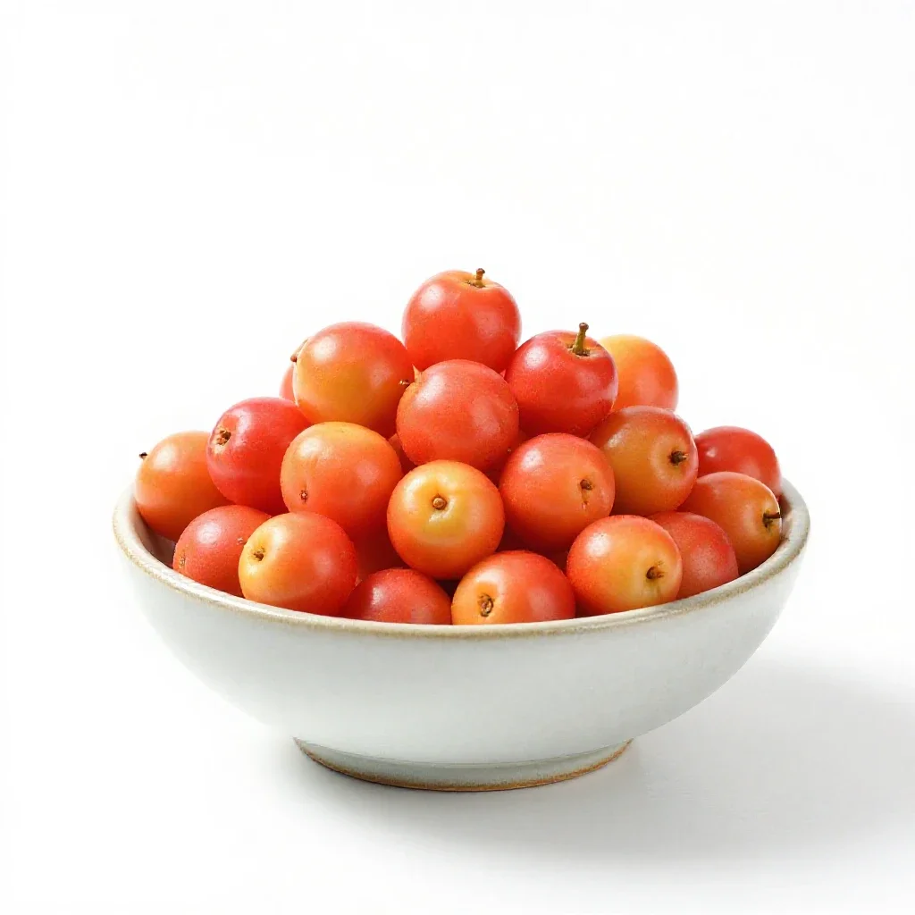 Acerola isolated on a white background
