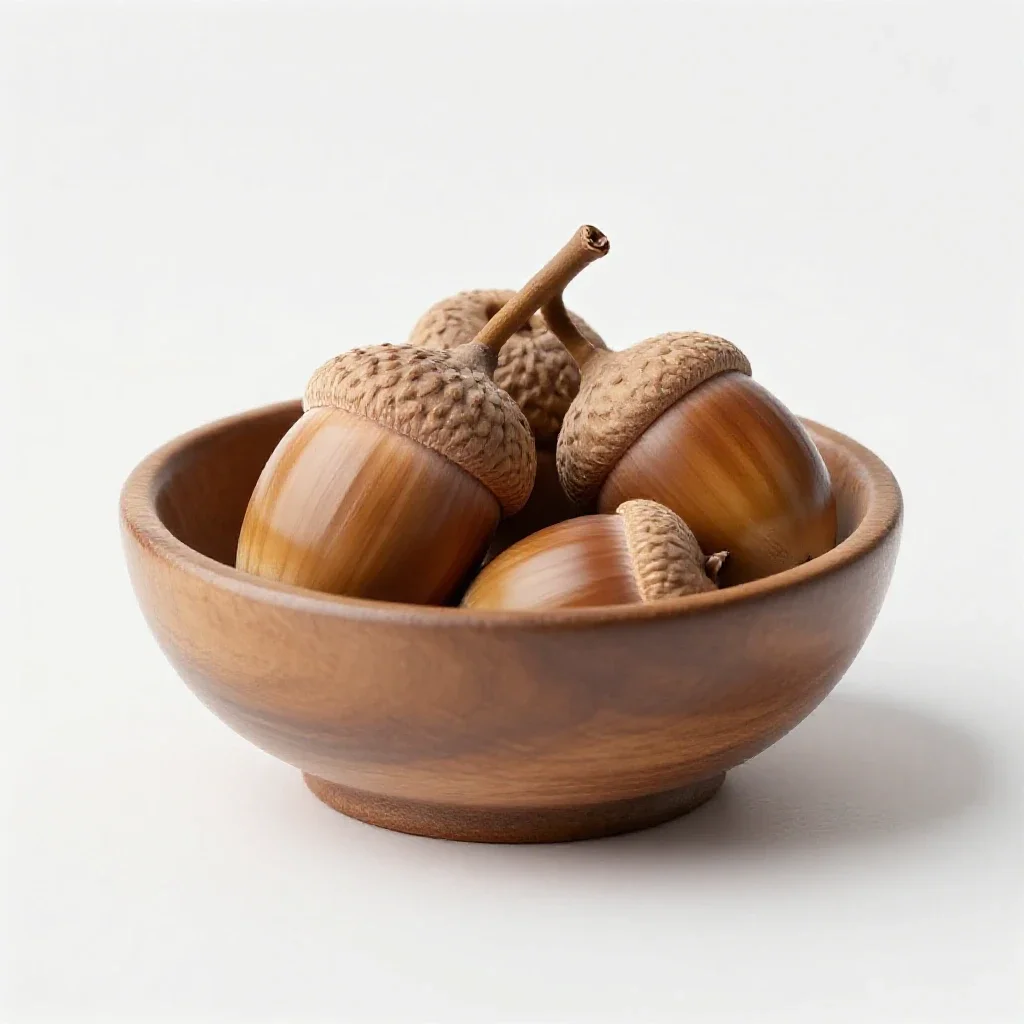 Acorn isolated on a white background