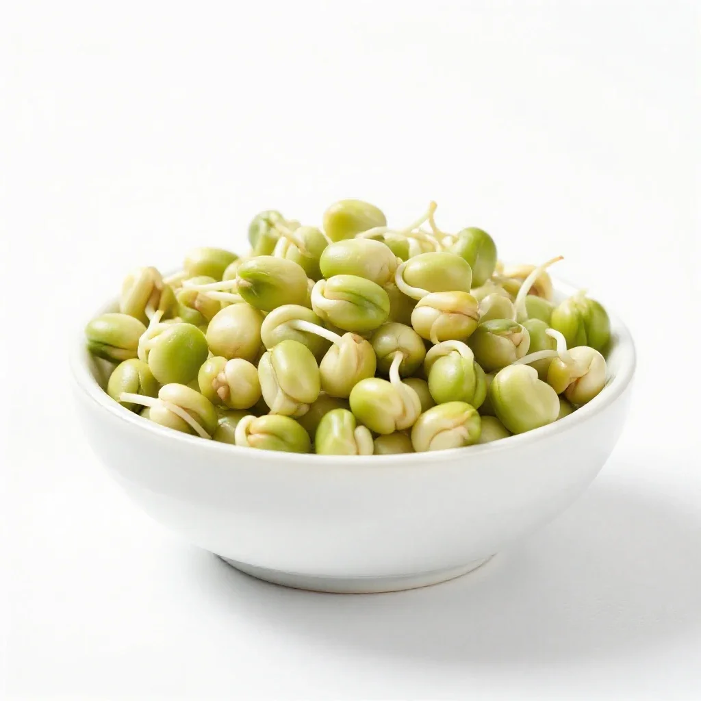 Alfalfa sprout isolated on a white background