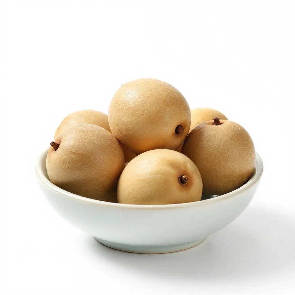 Edible fruit isolated on a white background
