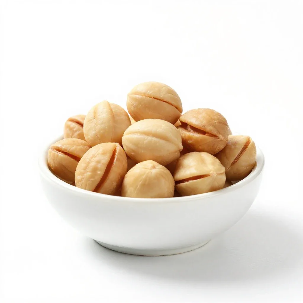 Edible nut isolated on a white background