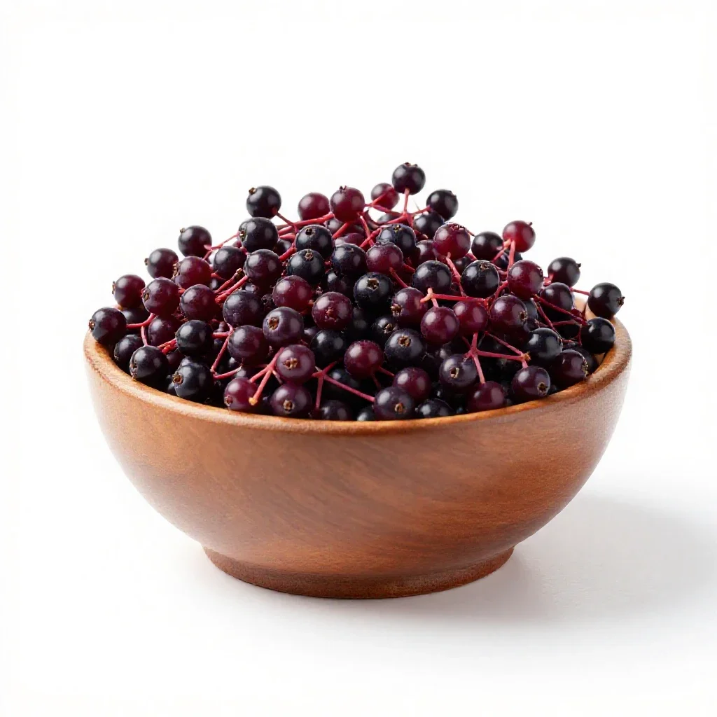 Elderberry isolated on a white background
