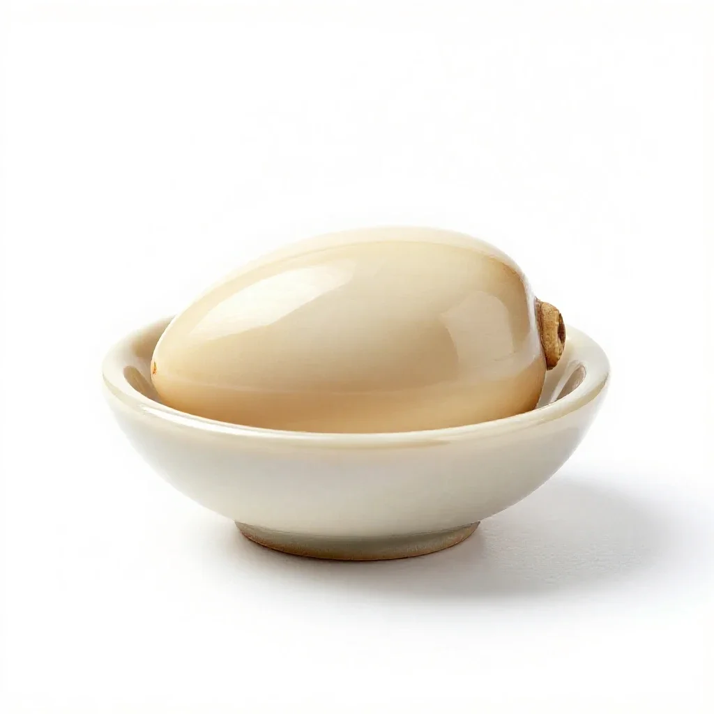 Ivory nut isolated on a white background