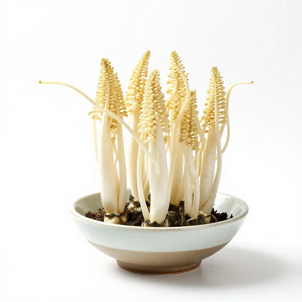 Oyster plant isolated on a white background