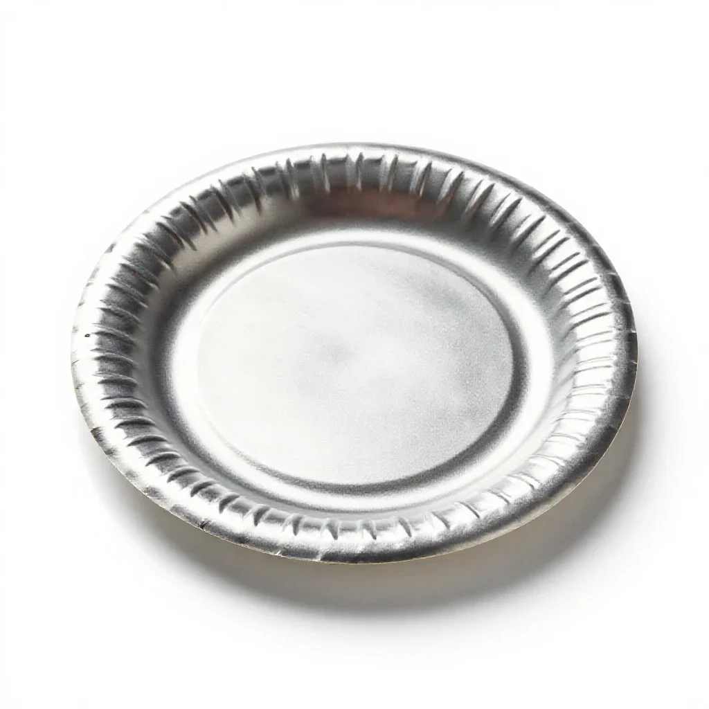 Paper plate isolated on a white background