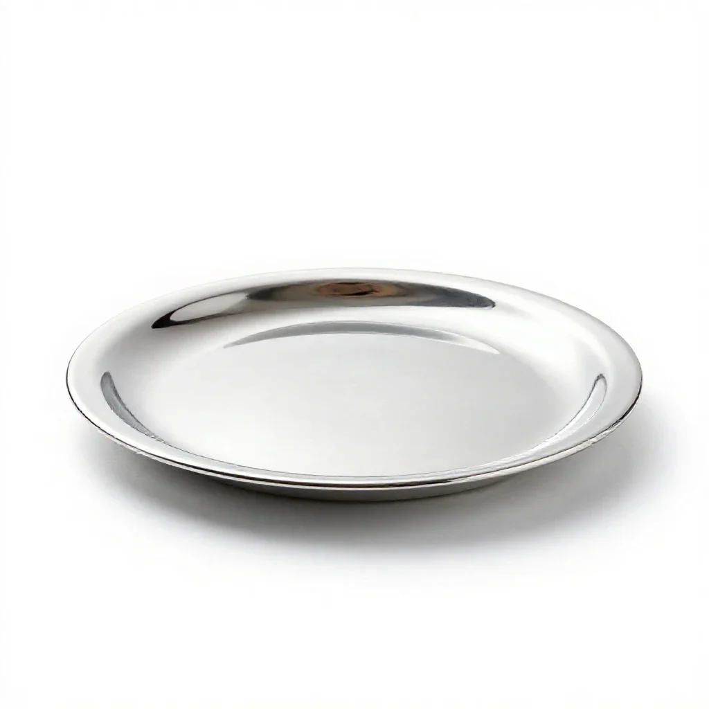 Place setting isolated on a white background