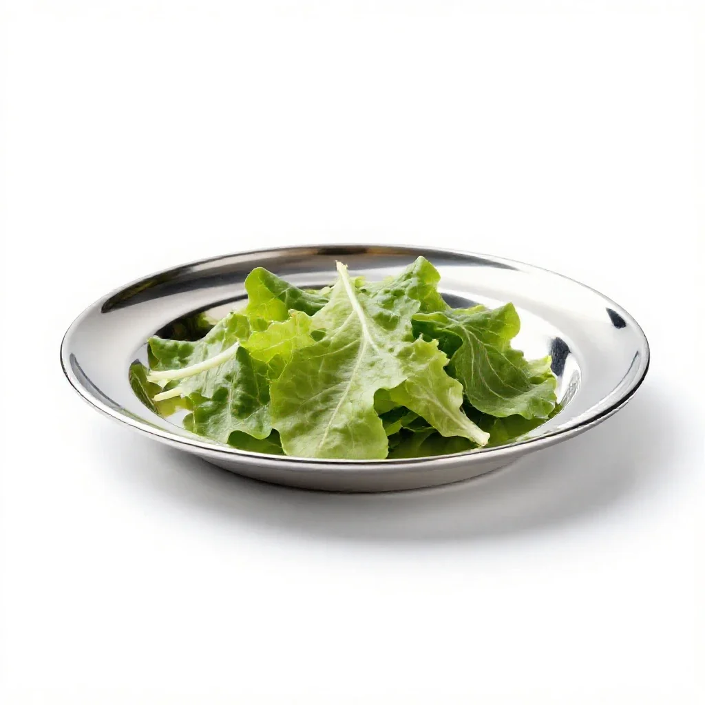 Salad plate isolated on a white background