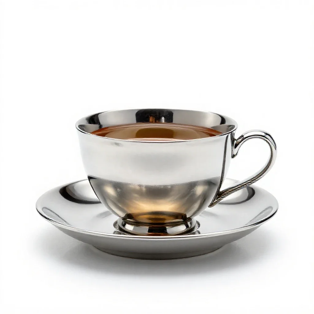 Teacup isolated on a white background