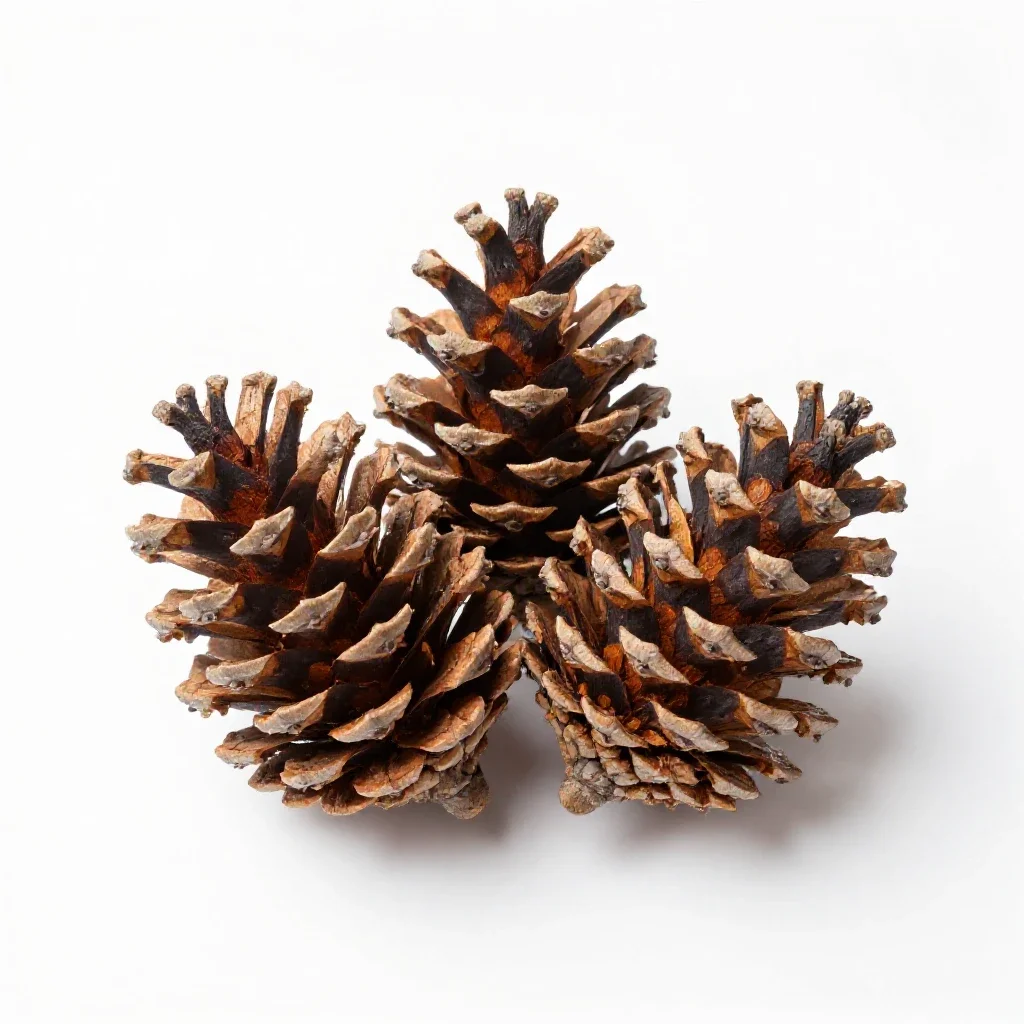 Big-cone spruce isolated on a white background