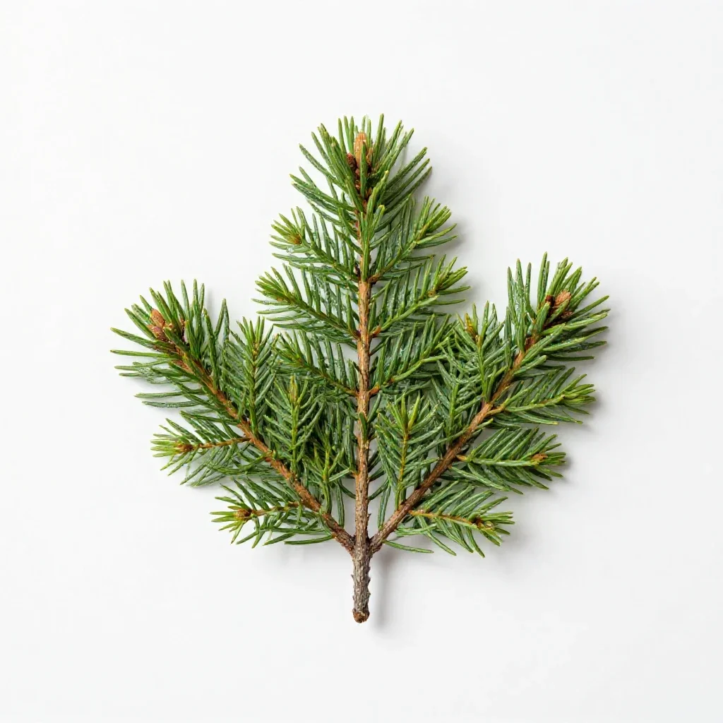 Cedar isolated on a white background