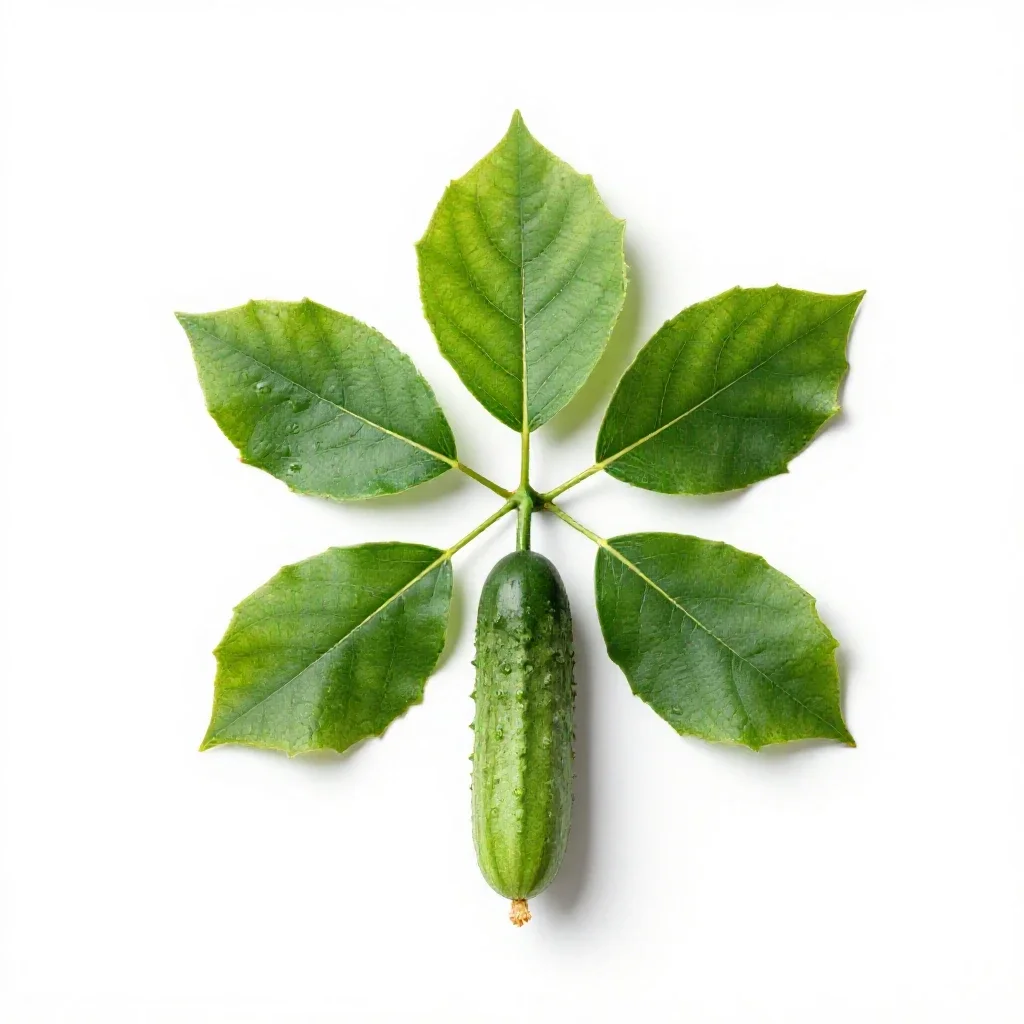 Cucumber tree isolated on a white background