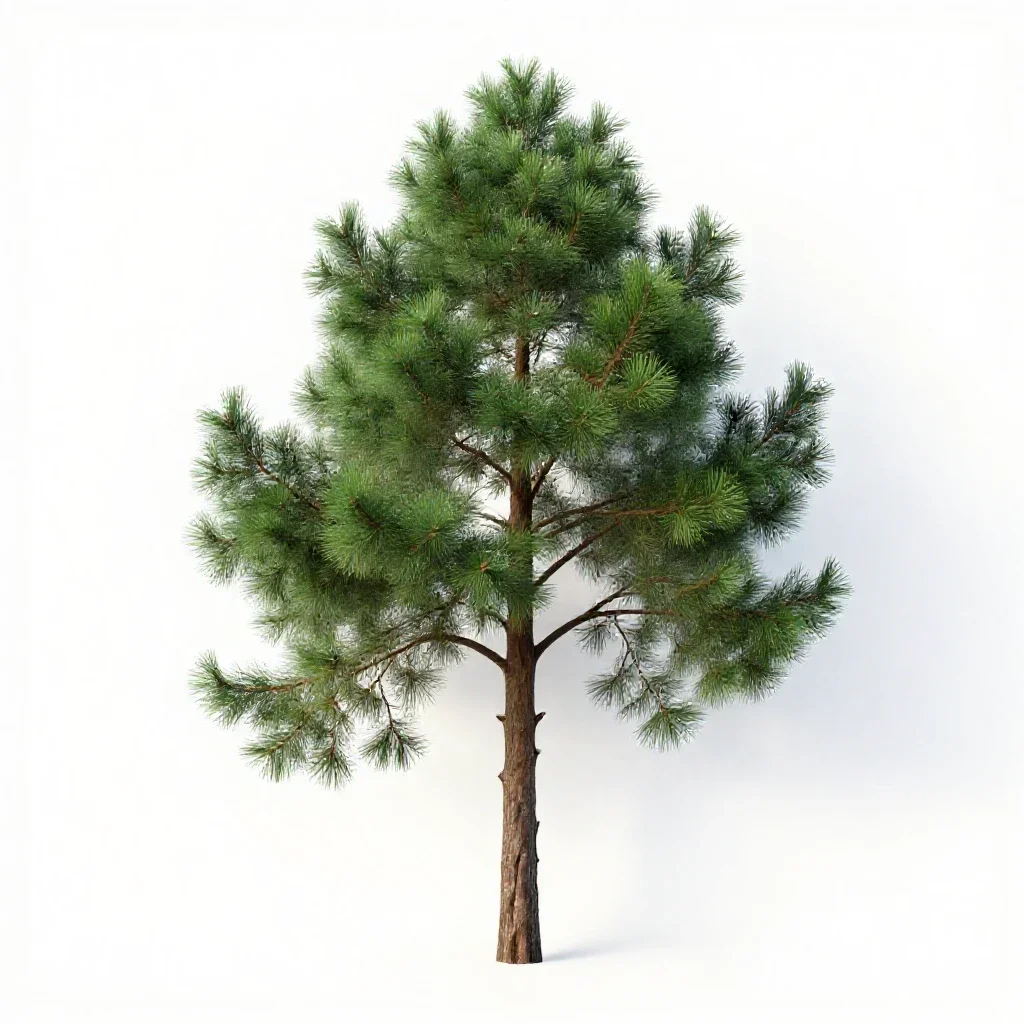 Deodar isolated on a white background