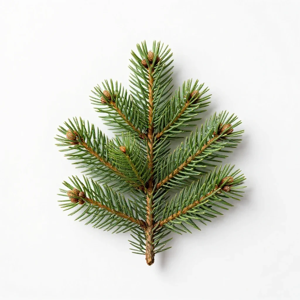 Fir isolated on a white background