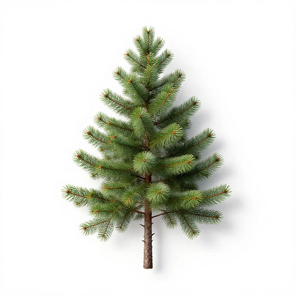 Hemlock isolated on a white background