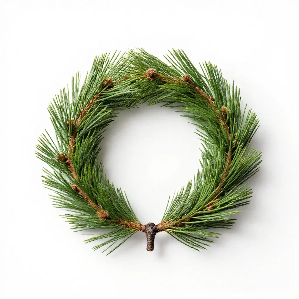 Hoop pine isolated on a white background