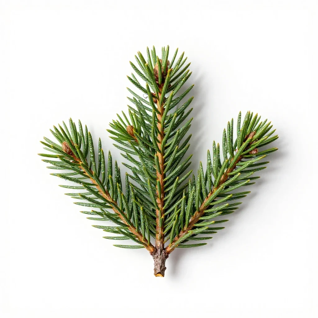 Keteleeria isolated on a white background