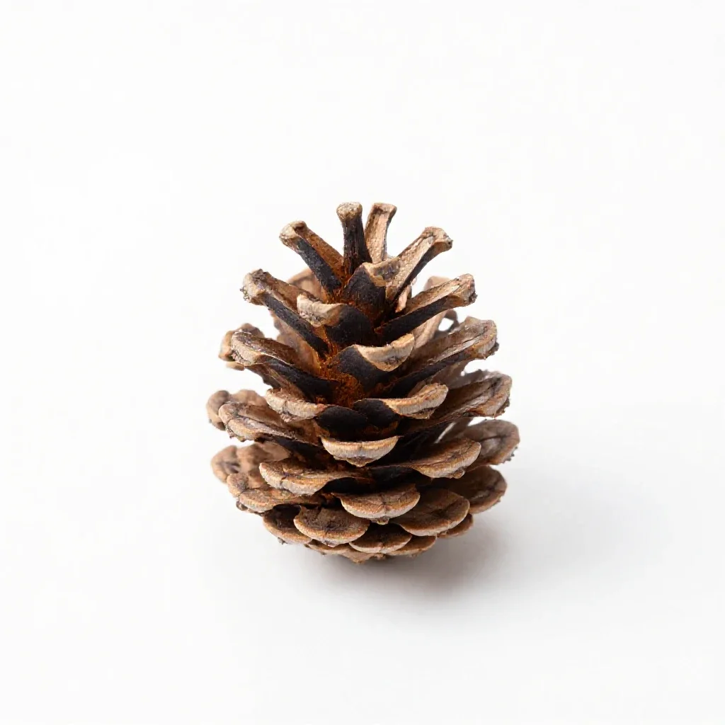 Knobcone pine isolated on a white background