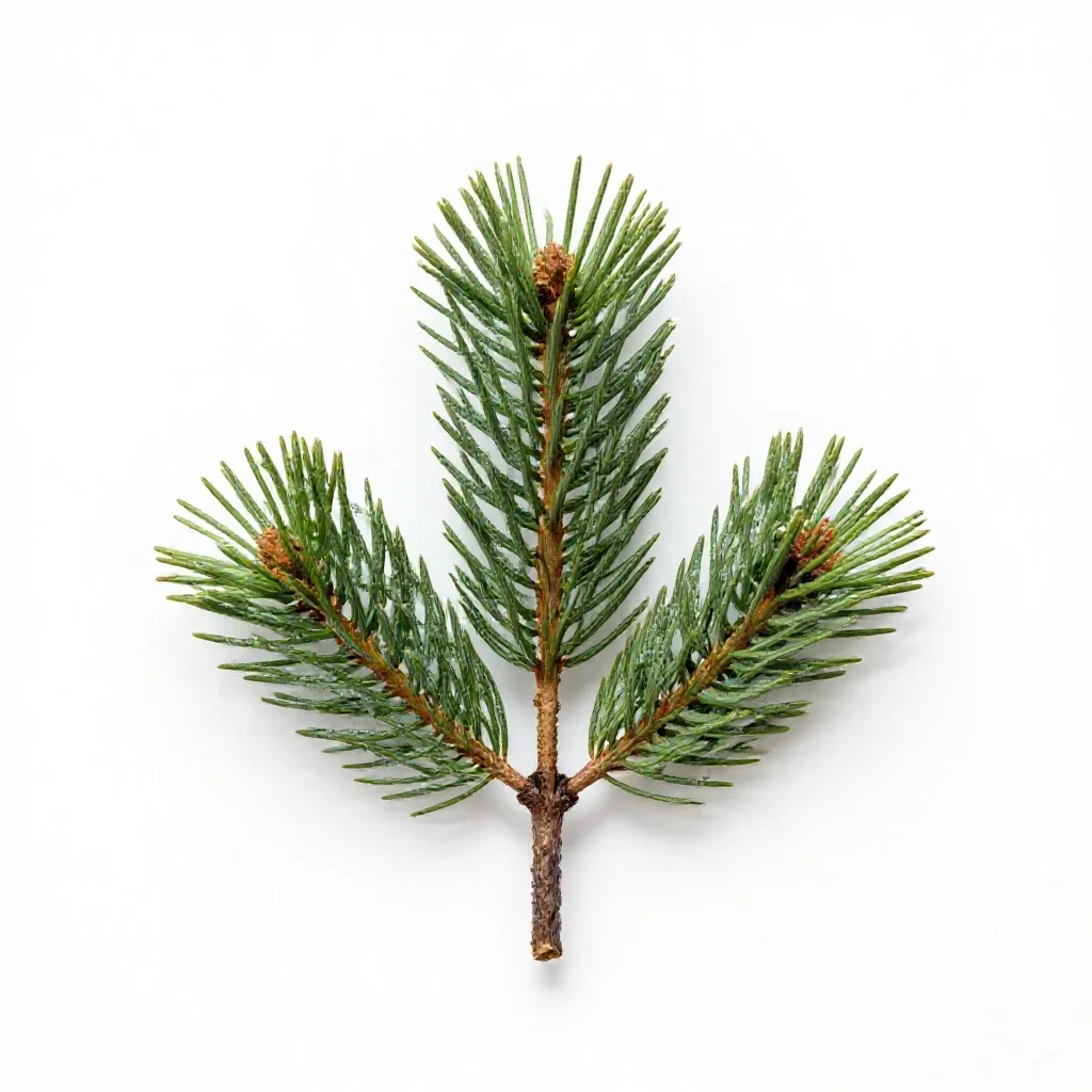 Loblolly pine isolated on a white background