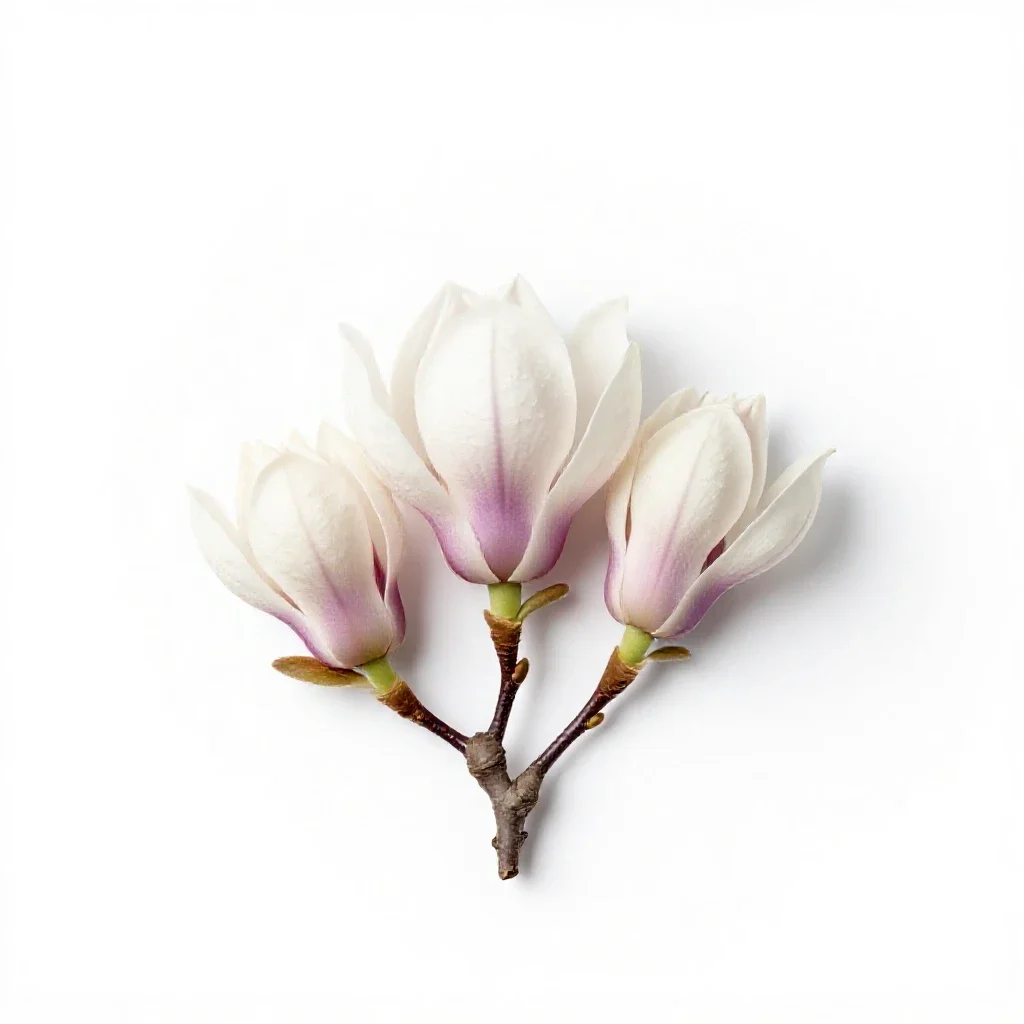 Magnolia isolated on a white background