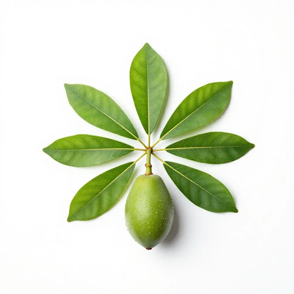 Pawpaw isolated on a white background