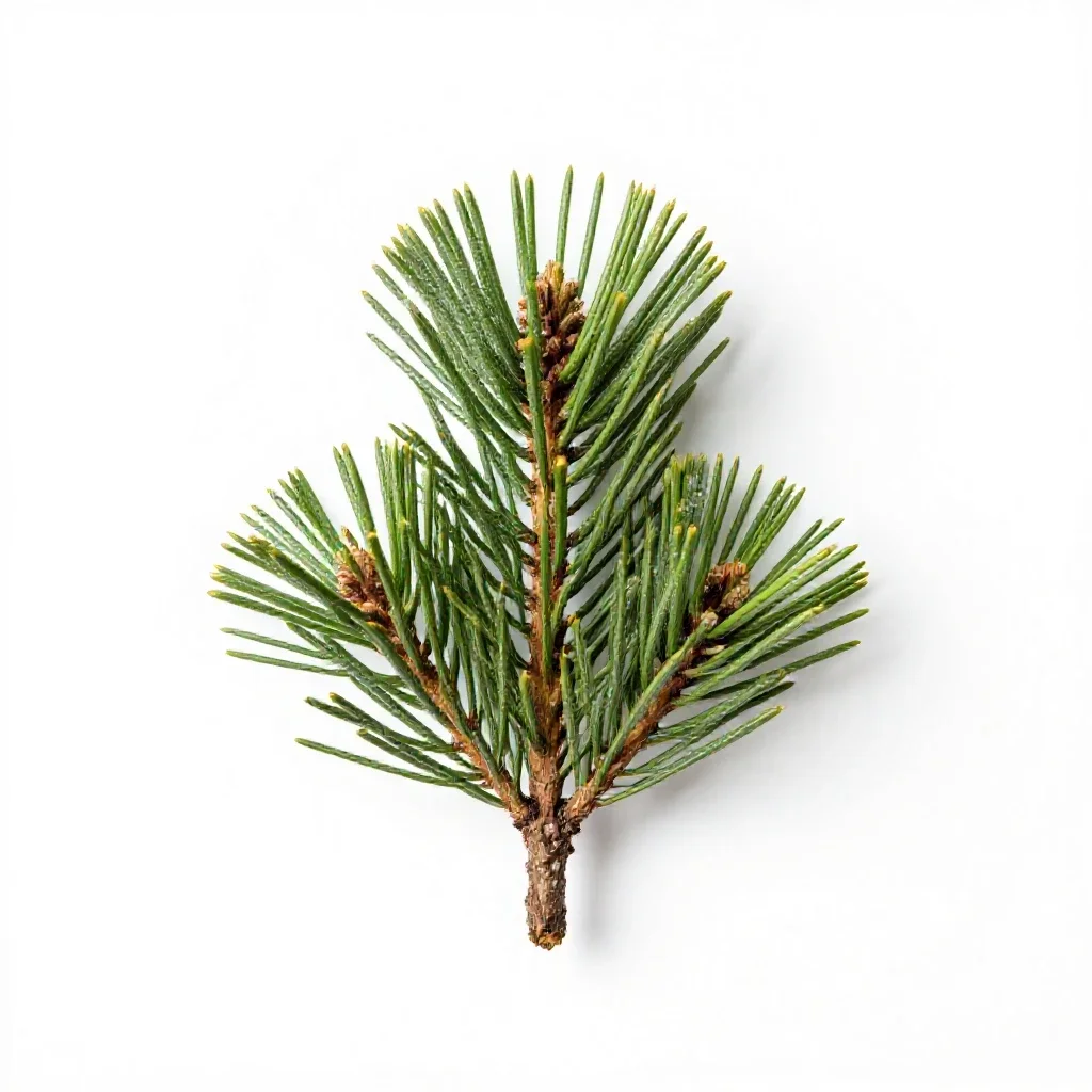 Pinon pine isolated on a white background