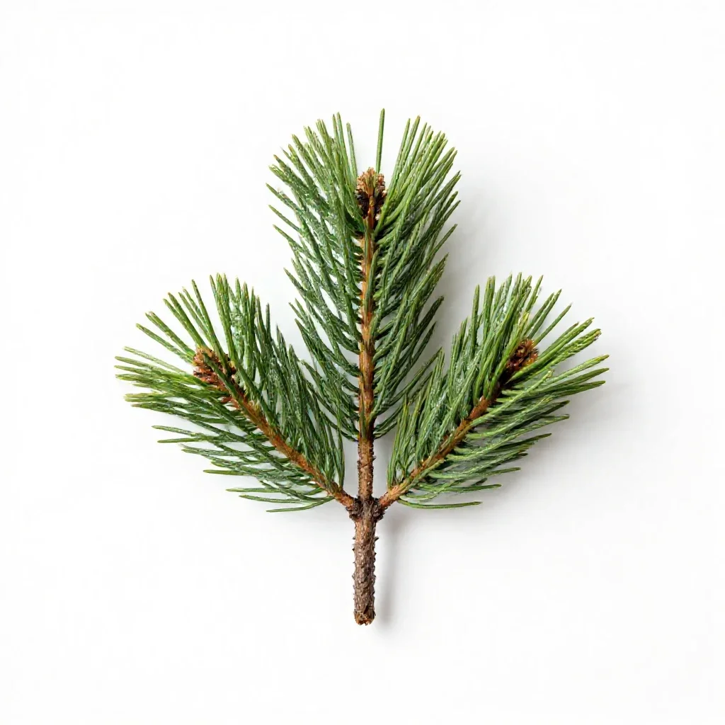 Scrub pine isolated on a white background