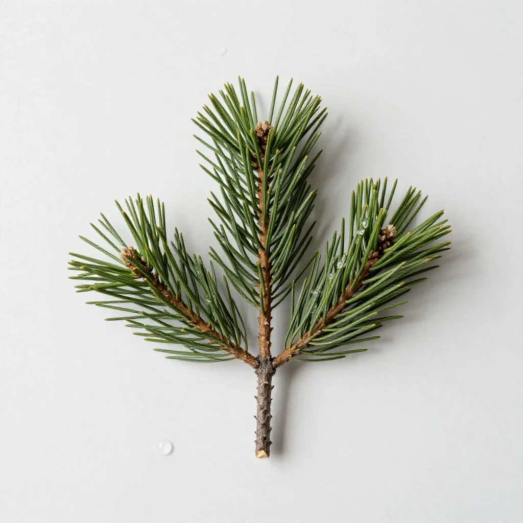 Shore pine isolated on a white background