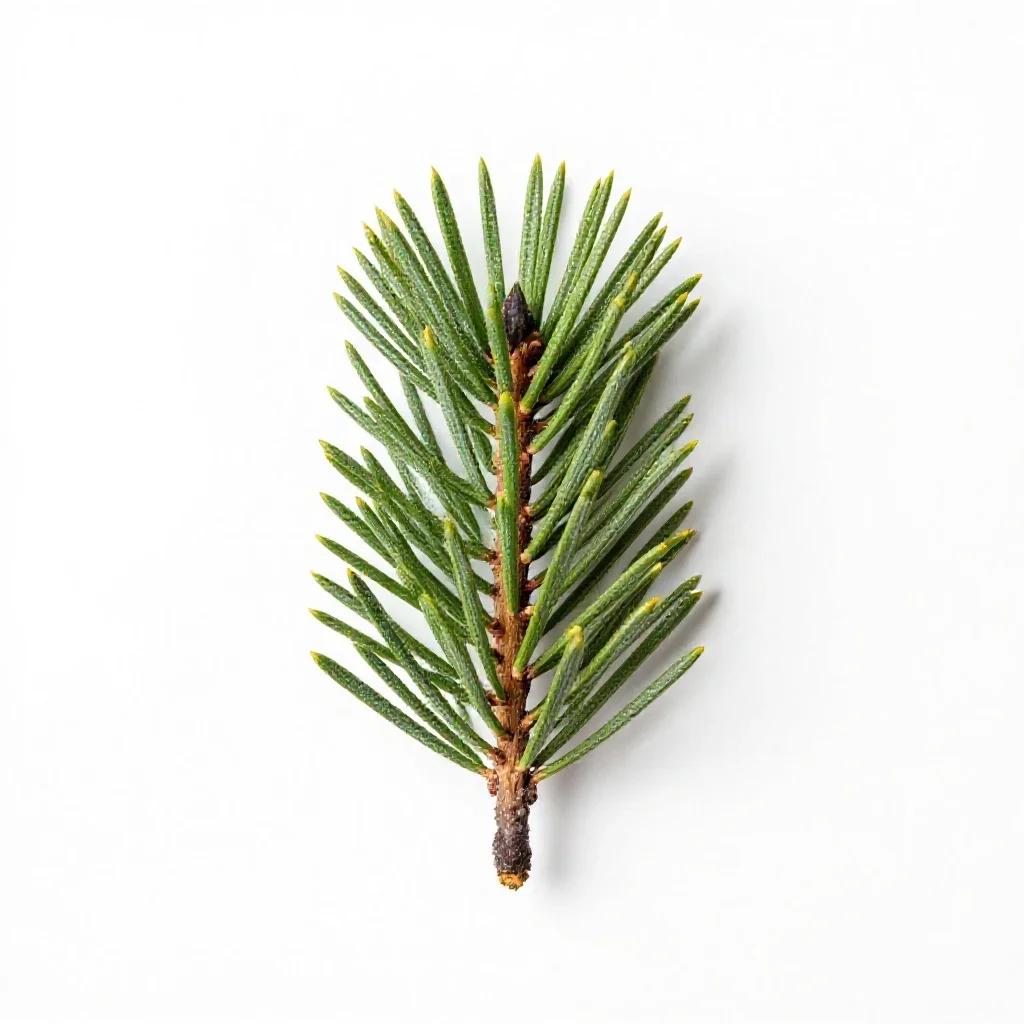 Single-leaf isolated on a white background