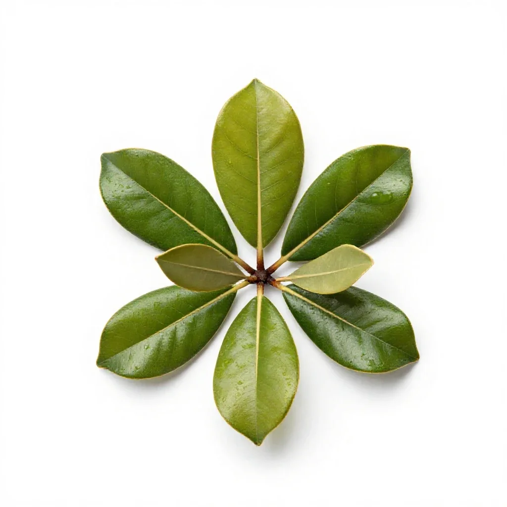Southern magnolia isolated on a white background