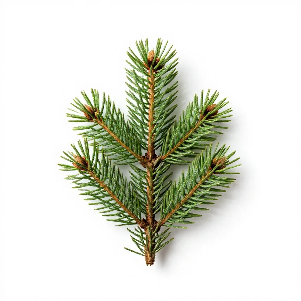 Spruce isolated on a white background