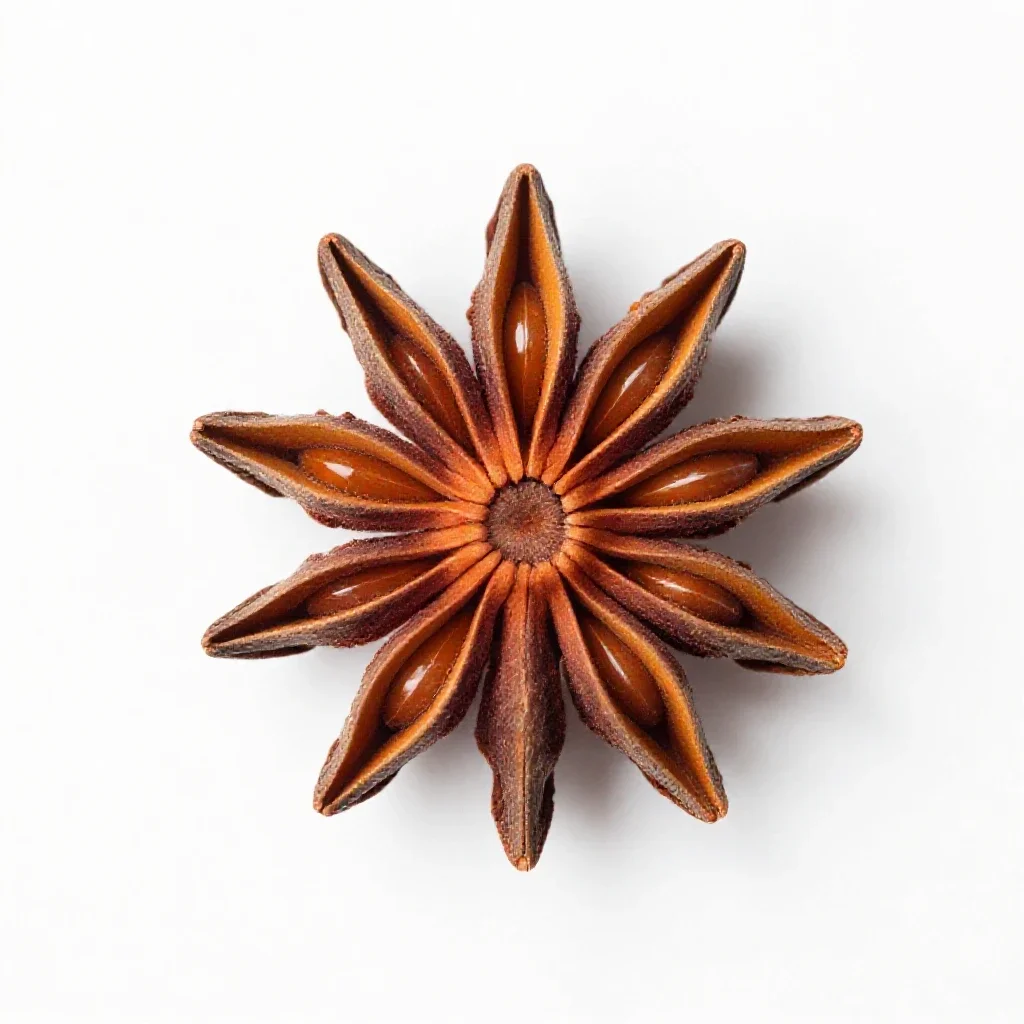 Star anise isolated on a white background