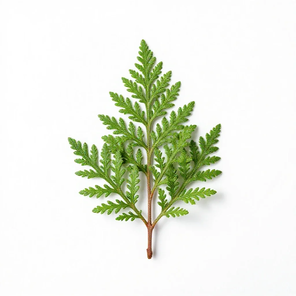Stinking cedar isolated on a white background