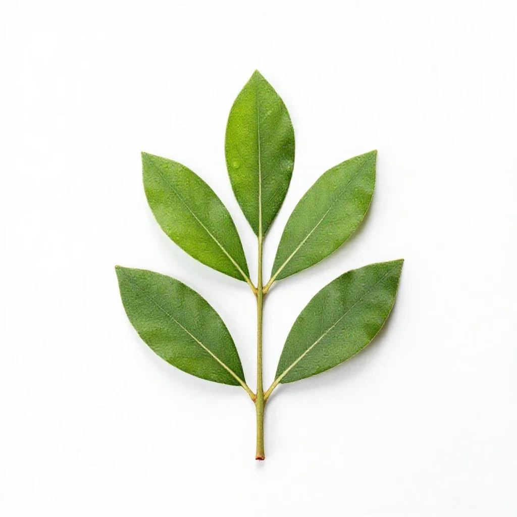 True laurel isolated on a white background
