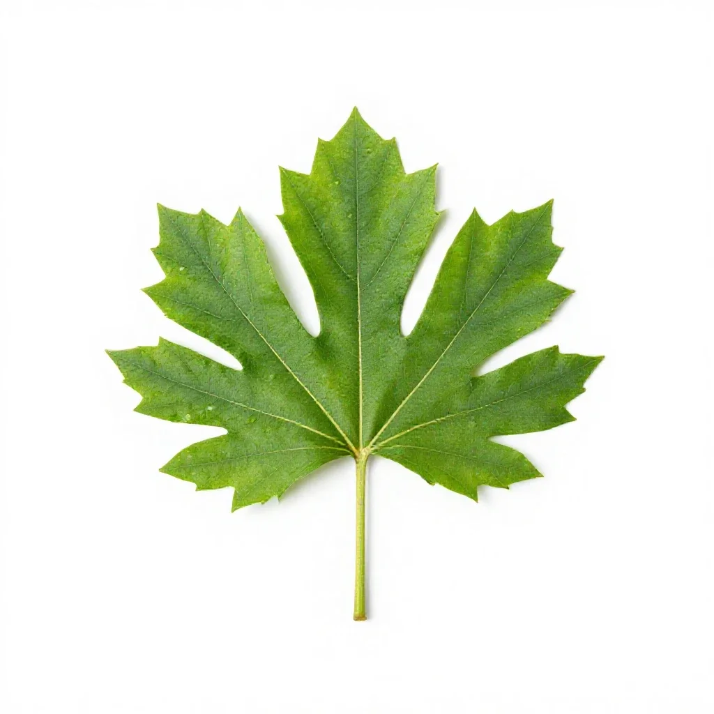 Tulip tree isolated on a white background