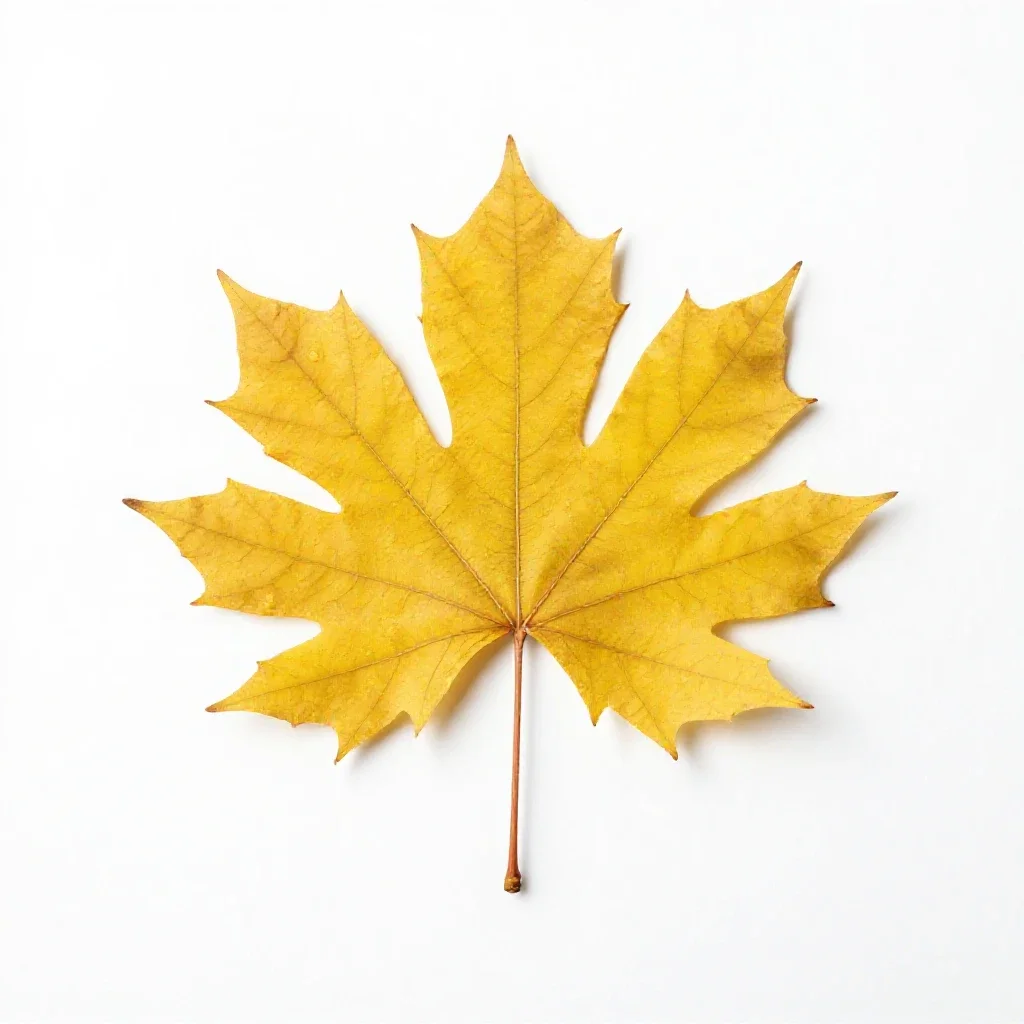 Yellowwood isolated on a white background