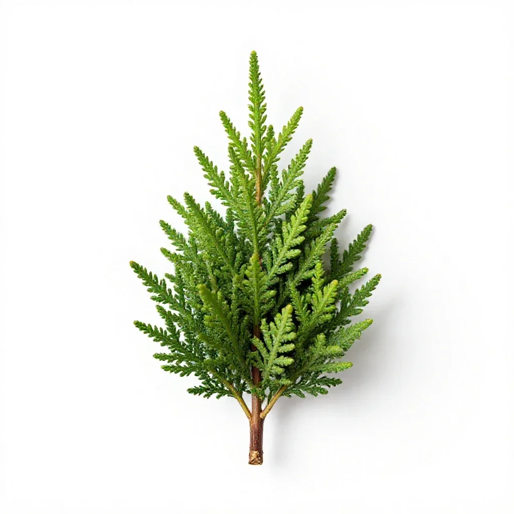 Arborvitae isolated on a white background