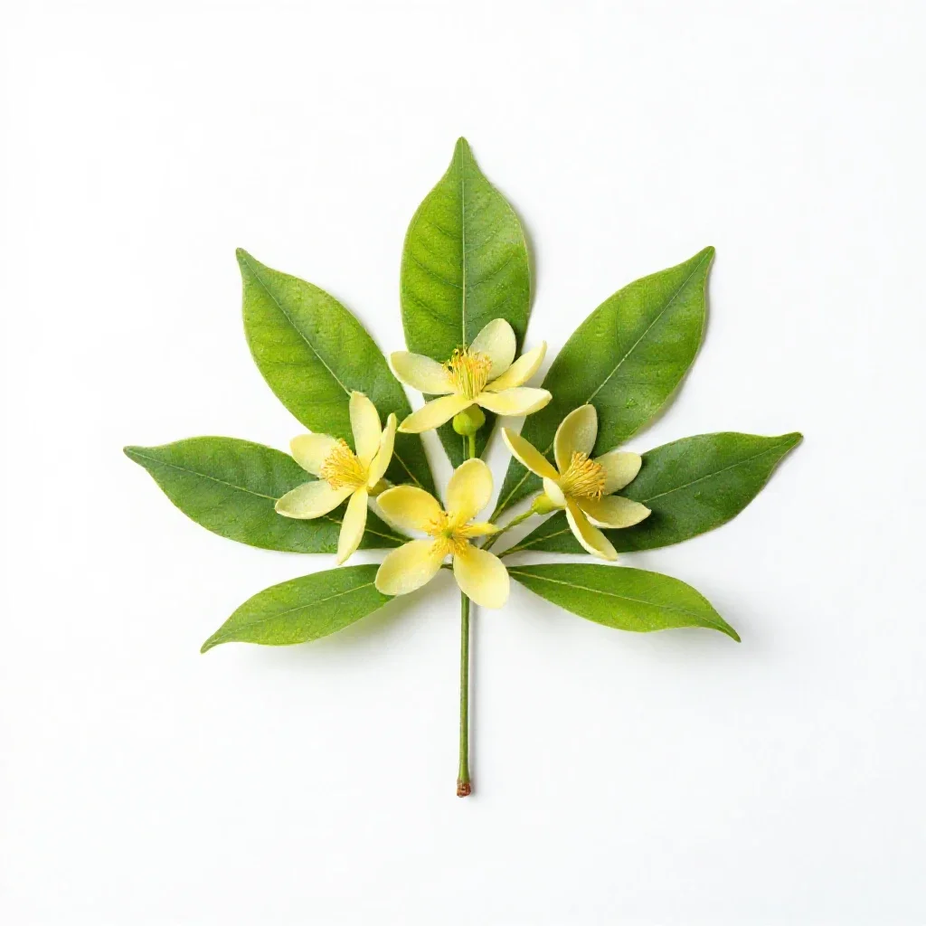 Ilang-ilang isolated on a white background