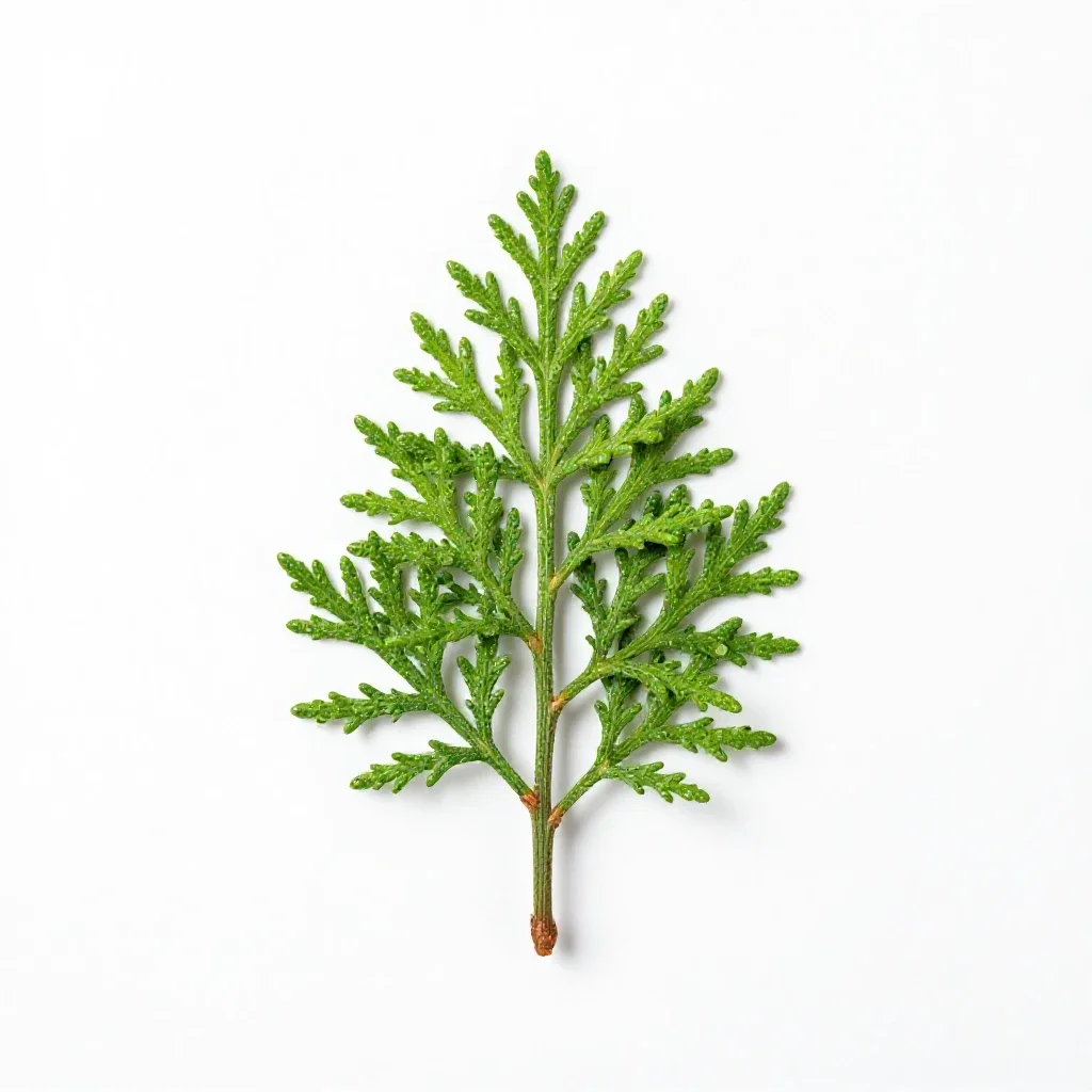 Incense cedar isolated on a white background