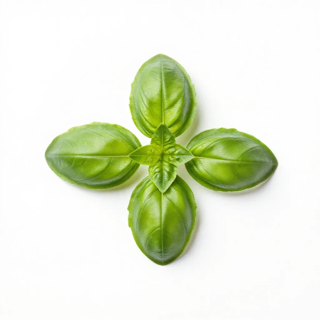 Basil isolated on a white background