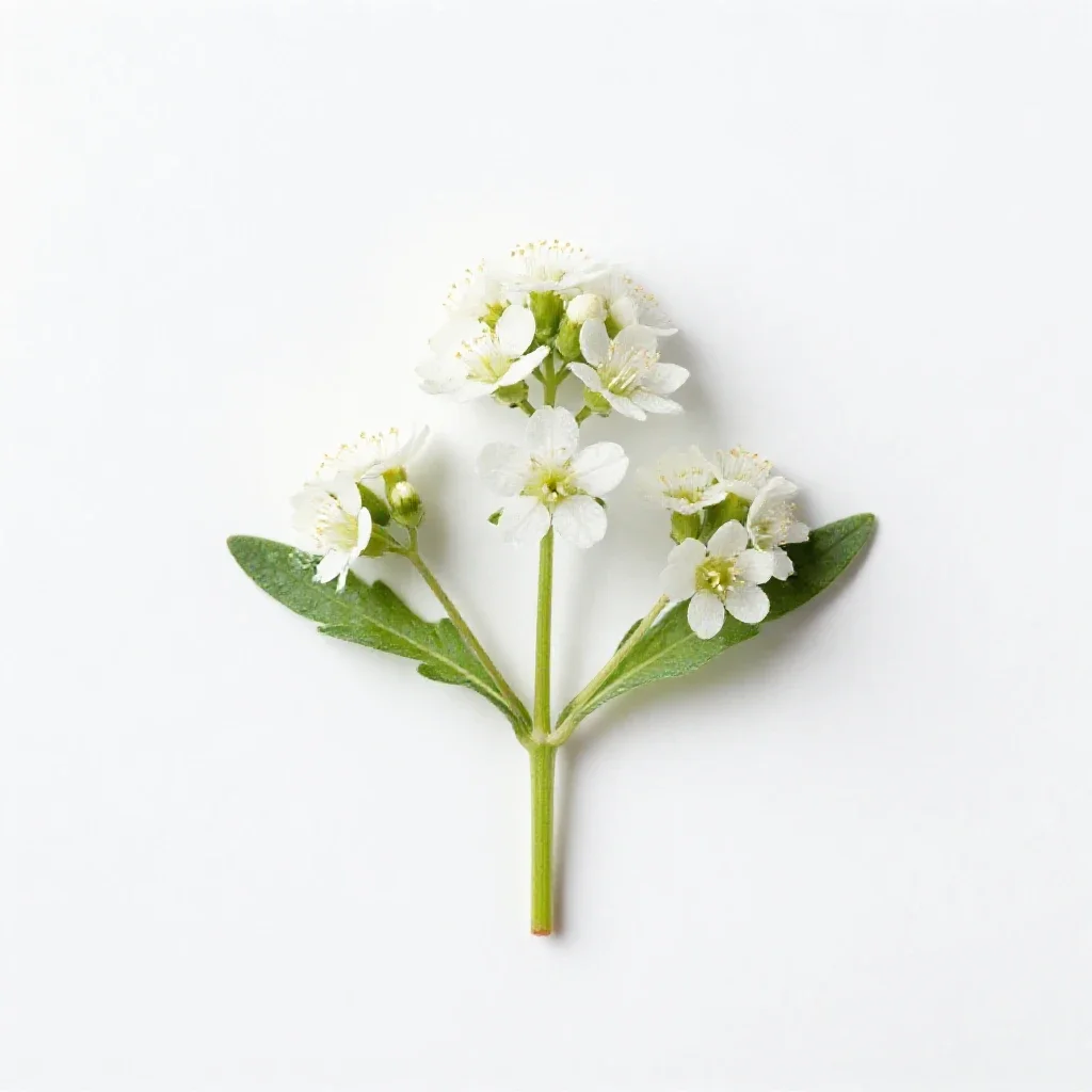 Bastard feverfew isolated on a white background
