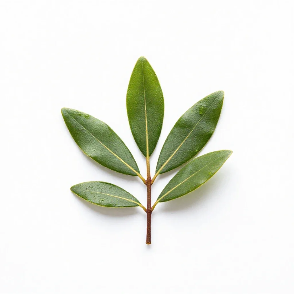 Bay myrtle isolated on a white background