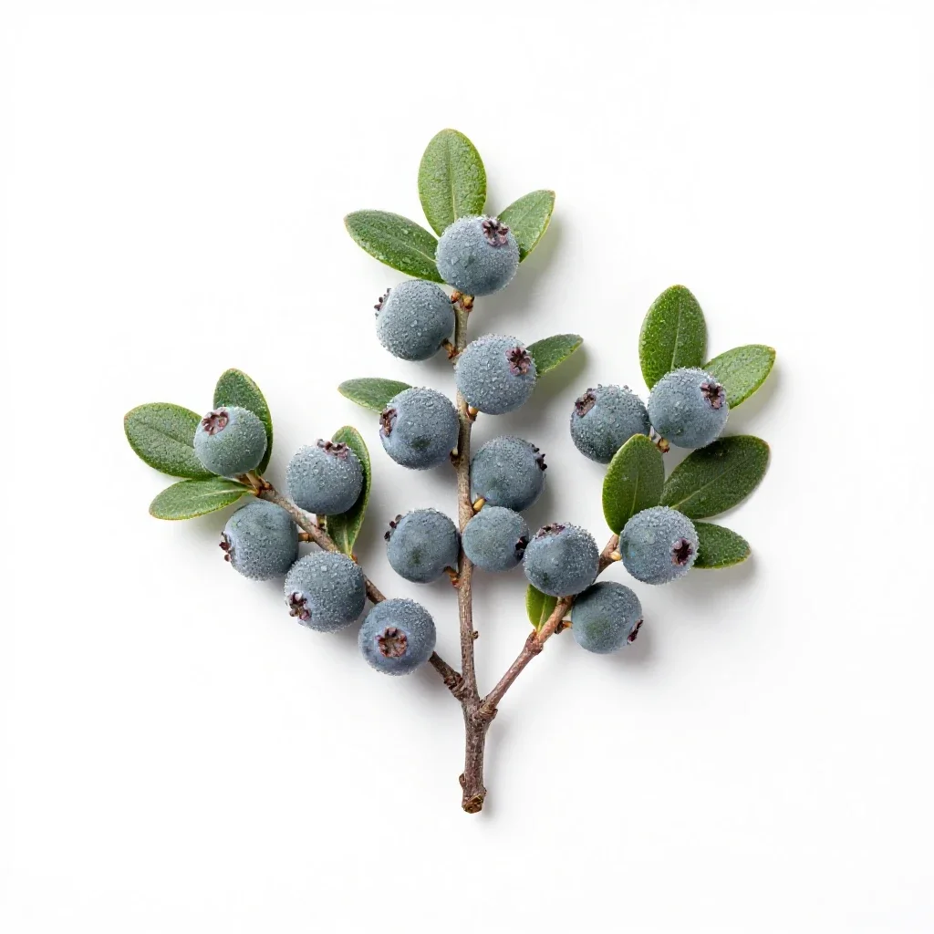 Bayberry isolated on a white background