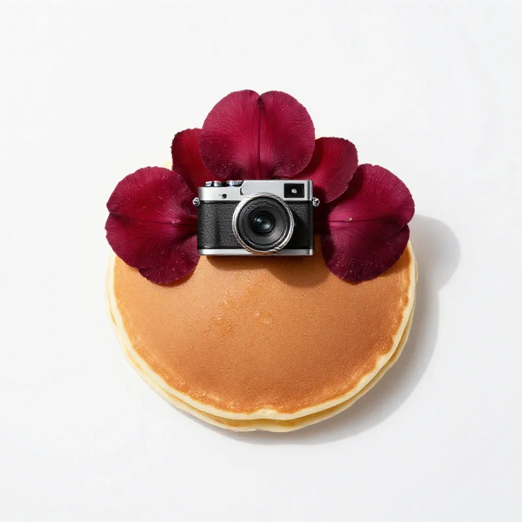 Beach pancake isolated on a white background