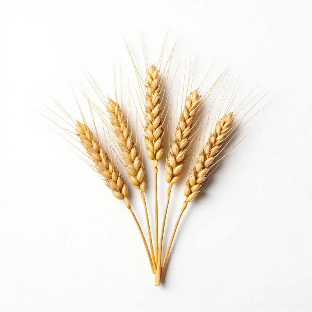 Bearded wheatgrass isolated on a white background