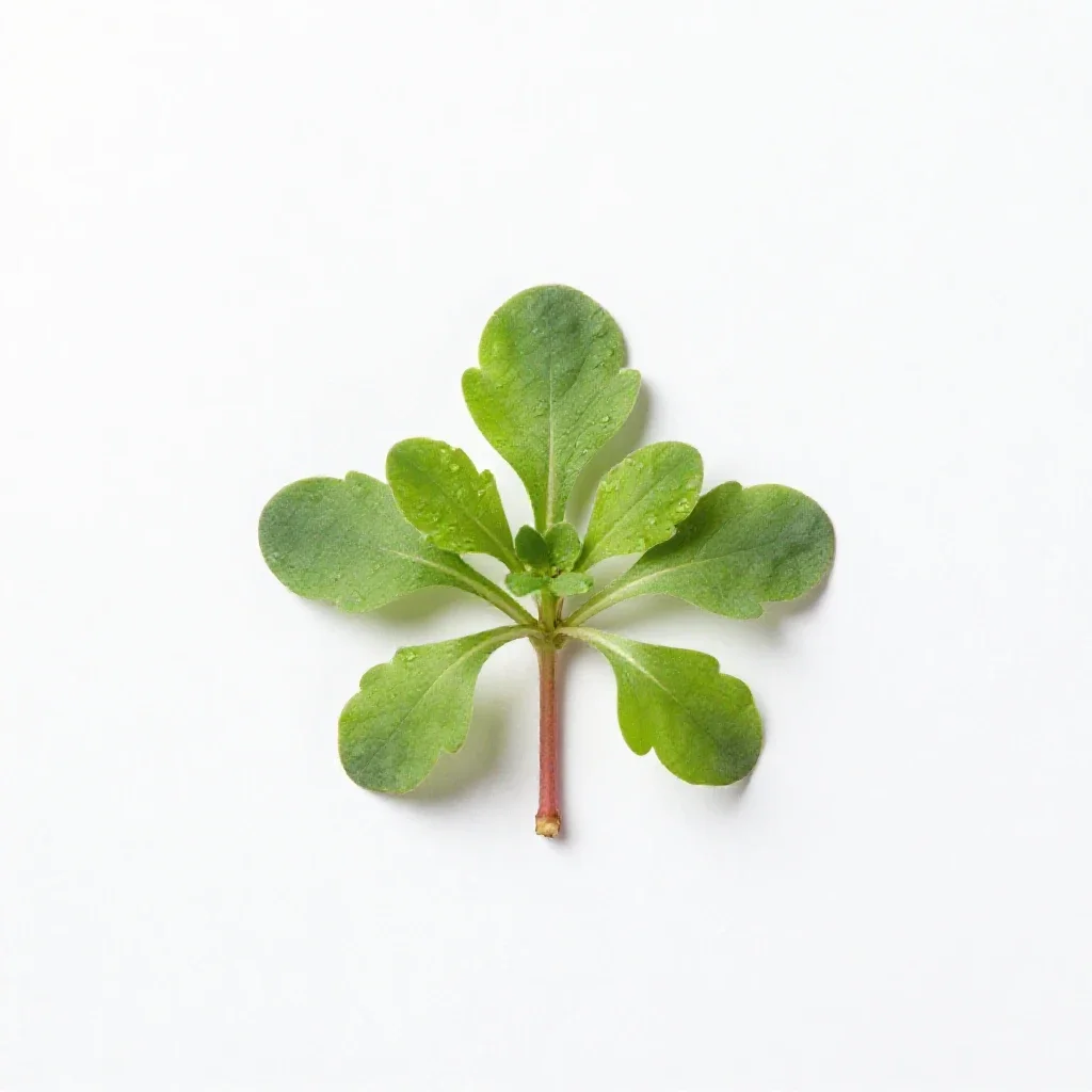 Bittercress isolated on a white background