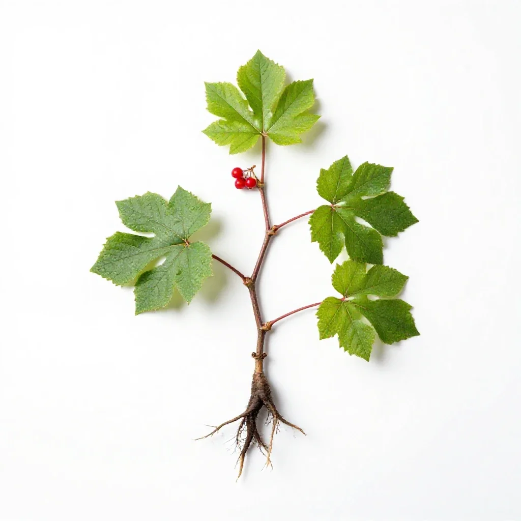Black bryony isolated on a white background