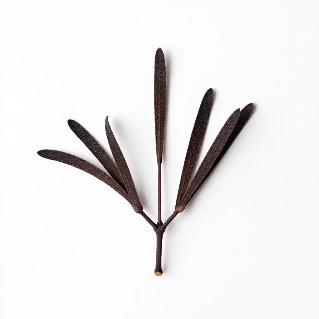 Black cohosh isolated on a white background