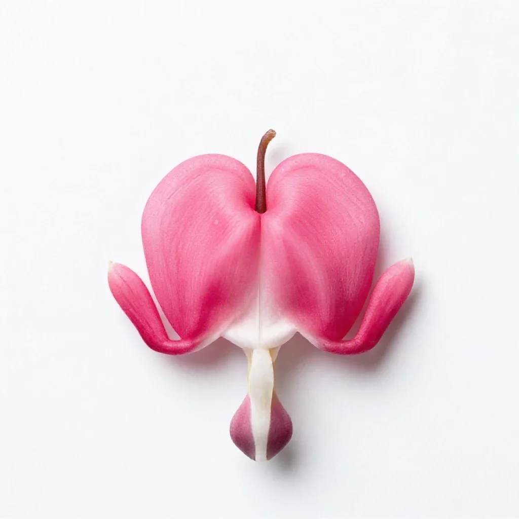 Bleeding heart isolated on a white background