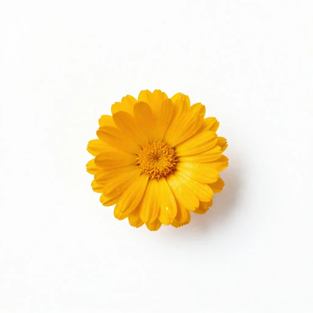 Bur marigold isolated on a white background