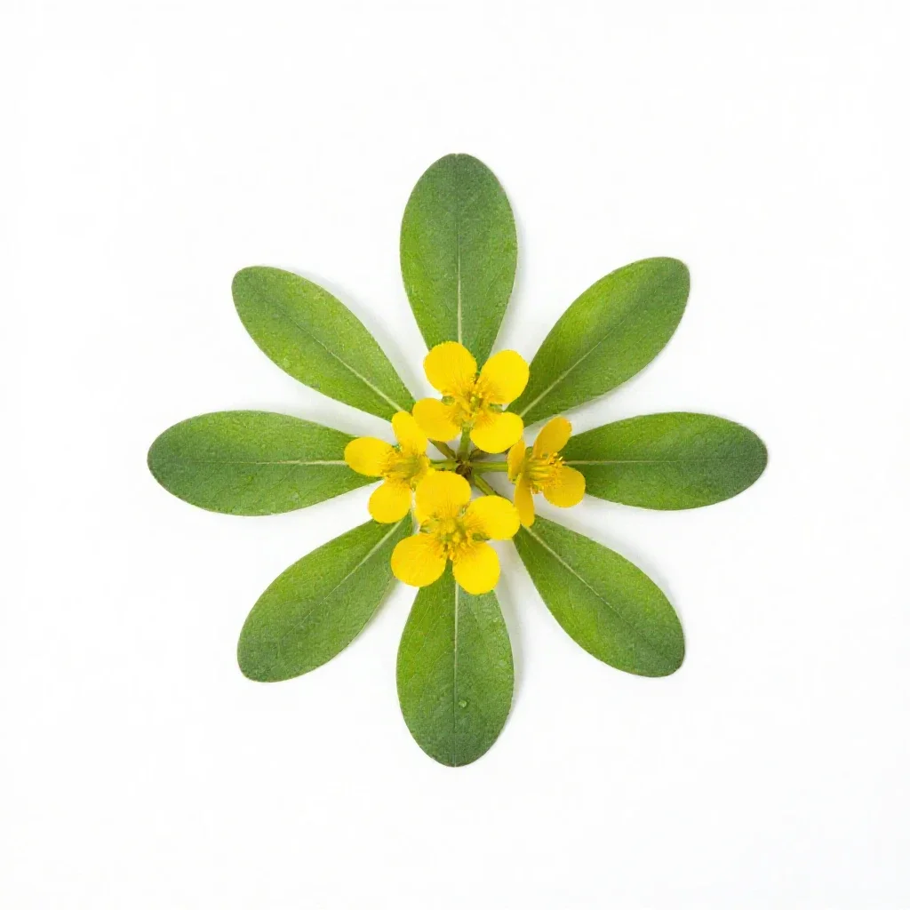 Butterweed isolated on a white background